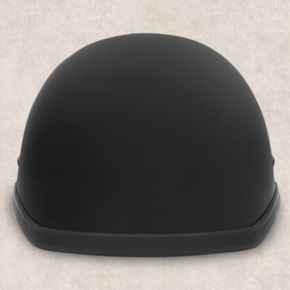 Daytona Novelty Matte Black Hawk Low Profile Half Helmet in size XS - Picture 6 of 7